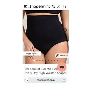 Shapermint Essentials Empetua Black High-Waisted Shaper